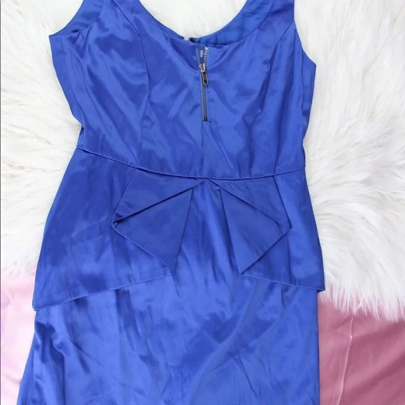 BCBGENERATION Peplum Ultramarine Cocktail Dress - Picture 4 of 8